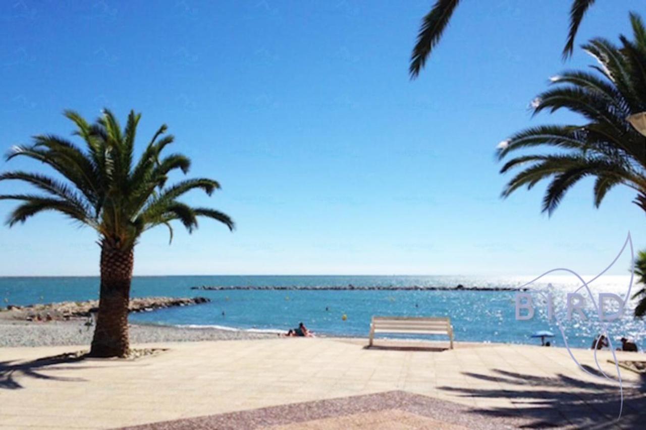 Bright Flat Near To The Beach & Harbor Saint-Laurent-du-Var Exteriör bild